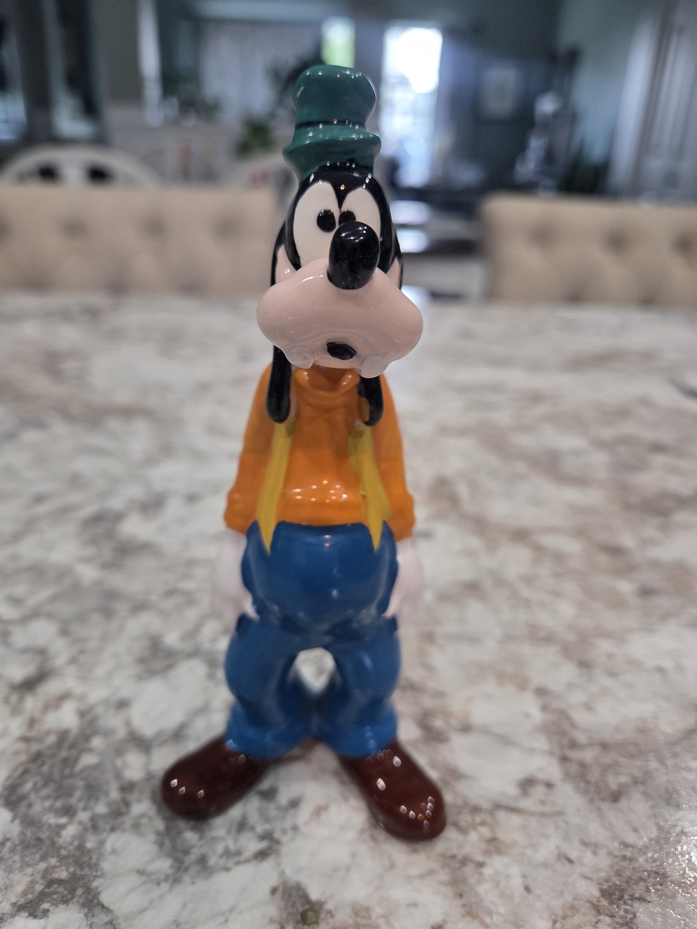 Disney Goofy Ceramic Figurine - Blue, Orange, Green, Brown